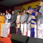 मुख्यमंत्री धामी भरत मंदिर ऋषिकेश में आयोजित वसंतोत्सव 2026 मैथिली ठाकुर नाइट में हुए सम्मिलित