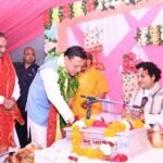 मुख्यमंत्री धामी नगाण गांव में आयोजित श्रीमद्भागवत कथा में हुए सम्मिलित