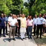 मुख्यमंत्री आवास परिसर में 3-बी गार्डन (बी-फ्रेंडली, बटरफ्लाई-फ्रेंडली एवं बर्ड-फ्रेंडली गार्डन) के निर्माण कार्य का शुभारम्भ