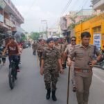 हरिद्वार पुलिस ने कांवड मेला को लेकर पैरामिलिट्री फोर्स और पीएसी के साथ कनखल क्षेत्र में निकाला गया एरिया डोमिनेशन फ्लैग मार्च.!