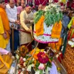 उत्तरकाशी में मुख्यमंत्री धामी के मुख्य सेवक के रूप में पाँच वर्ष पूर्ण होने के अवसर पर श्री काशी विश्वनाथ मंदिर में विशेष पूजा-अर्चना