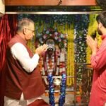 कैबिनेट मंत्री गणेश जोशी ने शारदीय नवरात्रि के प्रथम दिवस डाट काली मंदिर पहुंचकर मां काली का मां काली का लिया आशीर्वाद